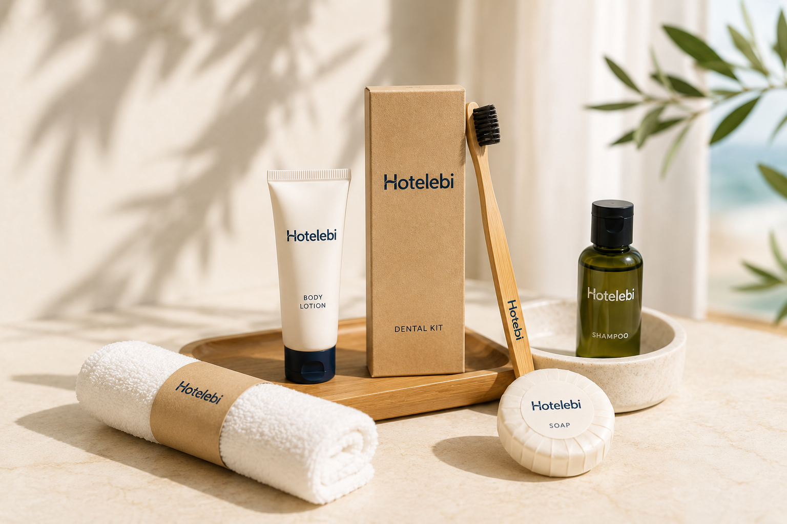 Hotelebi OEM Service -- Custom Logo Printing for hotel amenities and hospitality supplies