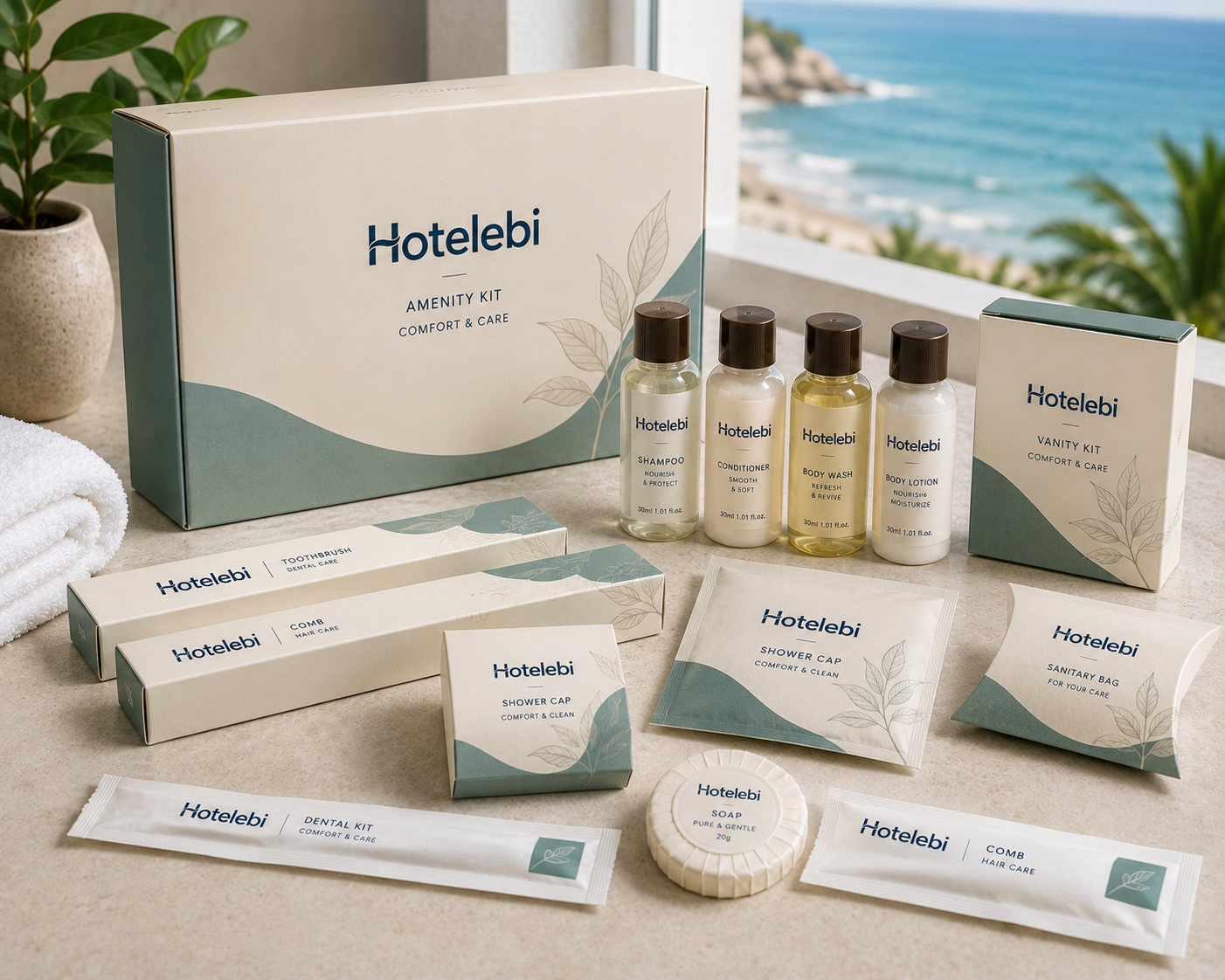 Custom printed OEM packaging for hotel brands